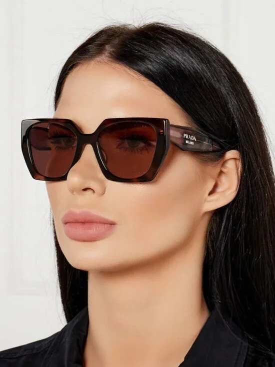 NEW PRADA PR15WS 22A20I SUNGLASSES HAVANA WOMEN PR 15WS 22A20I, SPR 15W 22A20I - Picture 3 of 11